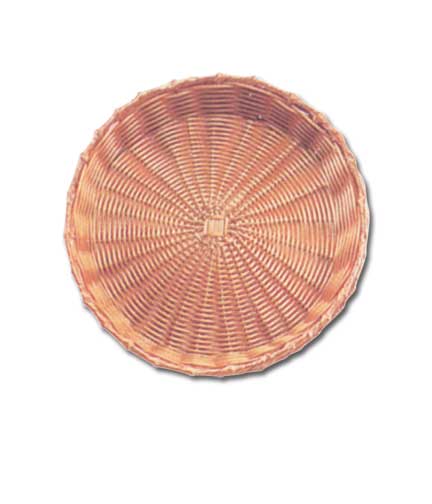 Round Wicker Tray 14"dia x 2"H