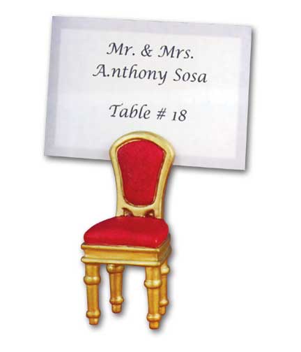 Royal Chair Tag Holder 3.5"H