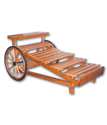 Rustic Wagon Display Cart 84"L x 43"W x 40"H