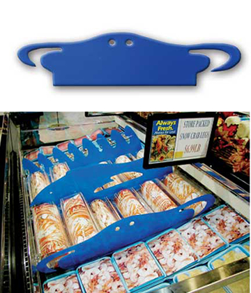 Seafood Case Divider Acrylic Crab 30"L x 18"H