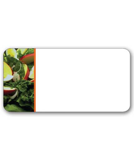 Self-Adhesive Salad Label BLANK 1.75"L x 1"H