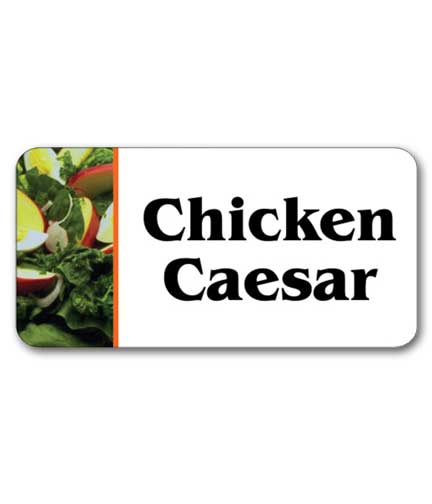 Self-Adhesive Deli Salad Label CHICKEN CAESAR 1.75"L x 1"H