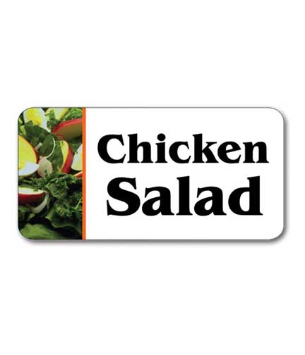 Self-Adhesive Deli Salad Label CHICKEN SALAD 1.75"L x 1"H