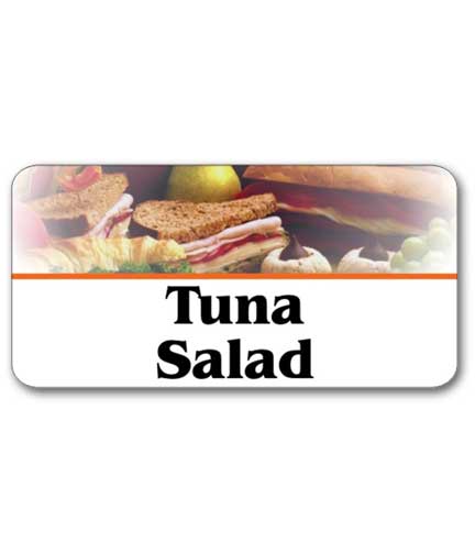 Self-Adhesive Sandwich Label TUNA SALAD 1.75"L x 1"H