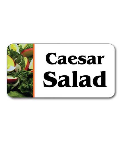 Self-Adhesive Deli Salad Label CAESAR SALAD 1.75"L x 1"H