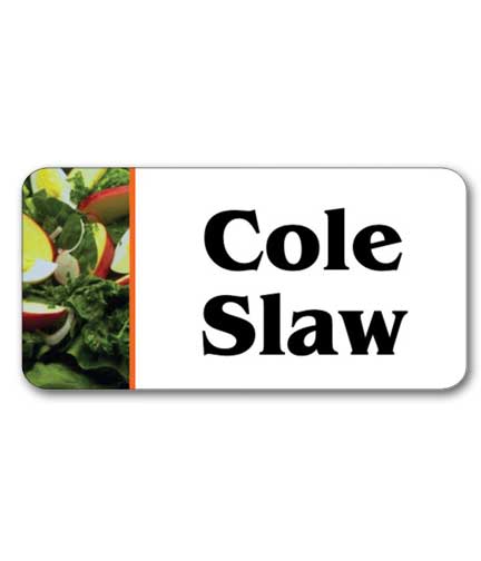 Self-Adhesive Deli Salad Label COLE SLAW 1.75"L x 1"H