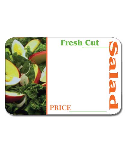 Self-Adhesive Label Fresh Cut Salad Write-On 3"L x 2"H