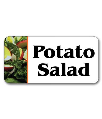 Self-Adhesive Deli Salad Label POTATO SALAD 1.75"L x 1"H