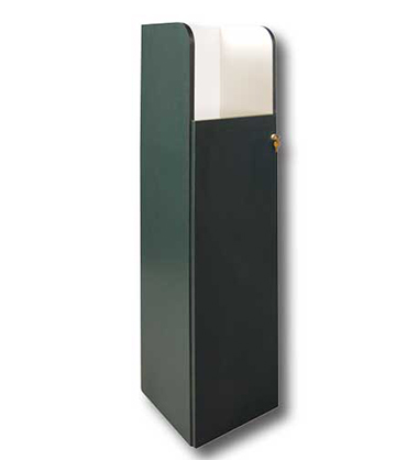 Single Helium Tank Cabinet 14"L x 14.25"W x 60"H