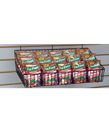 Slat Wall Wire Basket 24"L x 12"W x 8.875"H