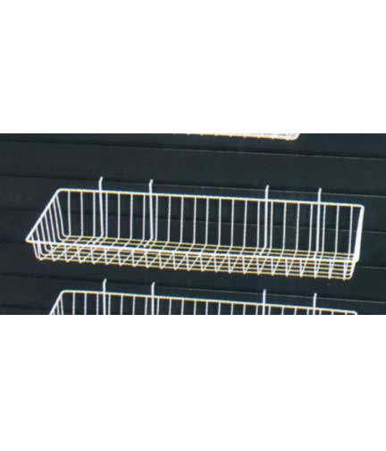 Slat Wall Sloping Wire Bsket 24"L x 8"W