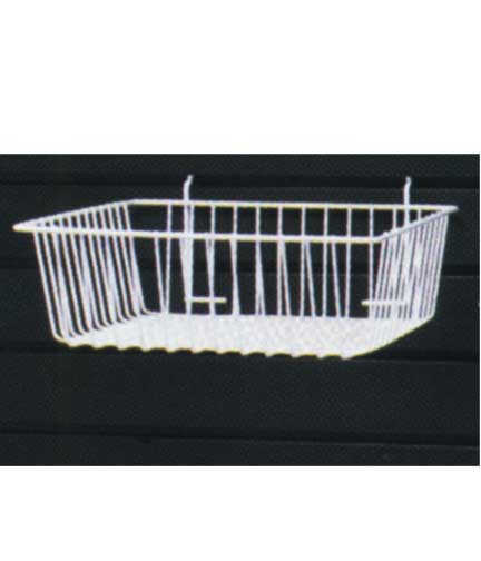 Slat Wall Wire Basket 12"L x 12"W x 4"H