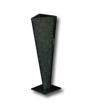 Slim Triangular Vase 13"H