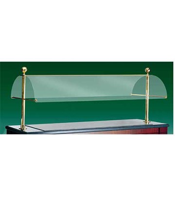 Clear View Double Sided Sneeze Guard 88.5"L x 32.5"W x 31"H