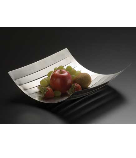 Stainless Steel Slitted Basket Tray 12"L x 11.5"W x 3"D