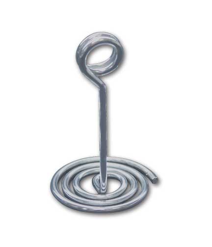 Swirl Base Chrome Tag Holder 4"H