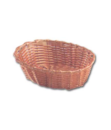 Synthetic Oval Wicker Bread Basket 10"L x 3.5"H