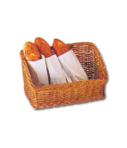 Tapered Wicker Basket 17"L x 12"W x 10"H