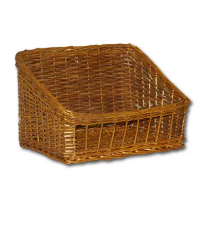 Tapered Wicker Basket 19"L x 14"W x 12"H