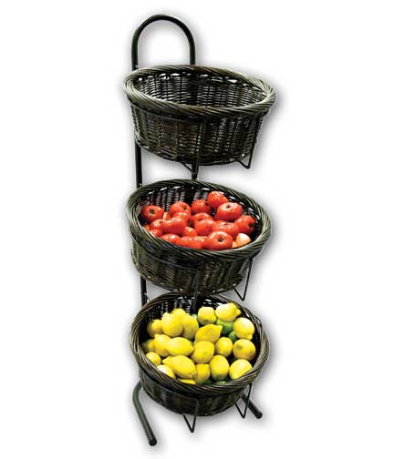 Round 3-Basket Merchandiser 17"W x 53"H