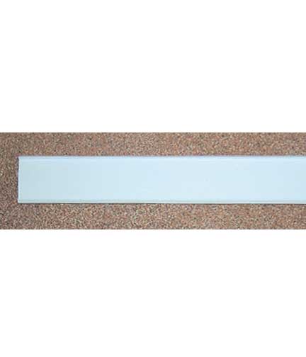 White Plastic Price Channel 1.25"W x 48"L