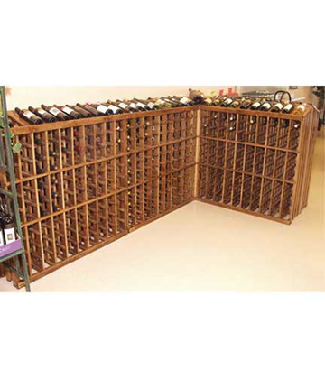 Stained Wine Cellar Rack 46"L x 14"W x 48"H