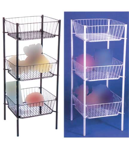 Wire Basket Dump Bins 19"L x 19"W x 47"H