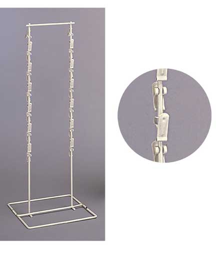 Double-Sided 2-Stands Wire Clipper Counter Rack 9.5"L x 7.5"