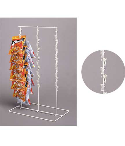 2-Sided Clipper Wire Counter Rack 15"L x