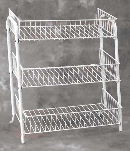 White Wire Counter Snack Rack 21"L x 11"W x 22"H