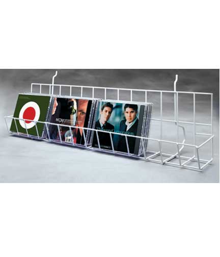 Wire Grid Panel CD Shelf