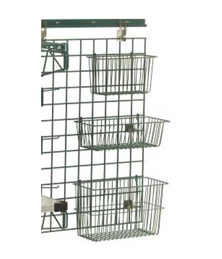 Small Wire Basket for Wire Shelving 13.375"L x 5"W x 7"T