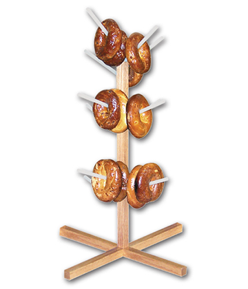 Bagel or Pretzel Tree Display 18"Dia x 25"H