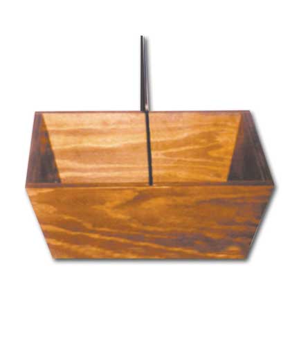 Wood Basket Tote 17"L x 12.5"W x 12.5"H