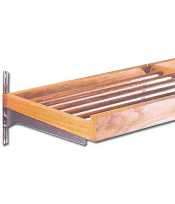 Wood Dowel Rod Shelf 48"L x 21"W