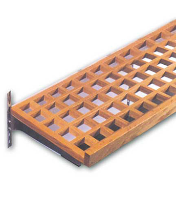Wood Lattice Shelf 48"L x 21"W