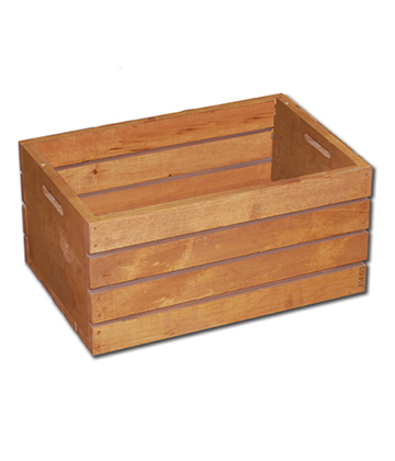 Oak Wood Crate 18"L x 15"W x 12"H