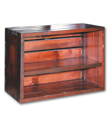 Horizontal Crate with Adjustable Shelf 20"L x 9.25"W x 14"H